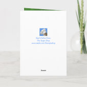 Bossy Funny Deming Rooster komt goed Kaart (Achterkant)