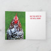 Bossy Funny Deming Rooster komt goed Kaart (Binnen)