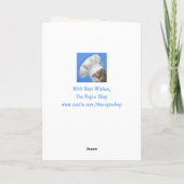 Bossy Funny Mad Rooster Birthday Kaart (Achterkant)