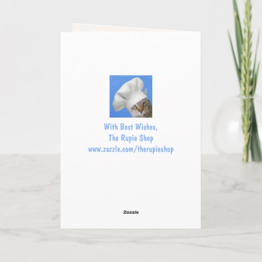 Bossy Funny Mad Rooster Birthday Kaart (Achterkant)