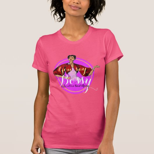 Bossy Gal Retro 2.0 T-shirt (Voorkant)