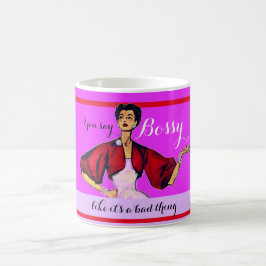 Bossy Gal Retro Magenta Koffiemok