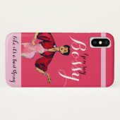 Bossy Gal Retro Pink Case-Mate iPhone Case (Achterkant (horizontaal))