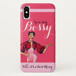 Bossy Gal Retro Pink Case-Mate iPhone Case
