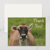Bossy Koe Dank je Briefkaart (Voorkant / Achterkant)