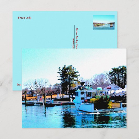 Bossy Lady Briefkaart (Voorkant / Achterkant)