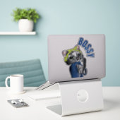 Bossy. Ontdek de vele vormen van de kat Sticker (Laptop op bureau)