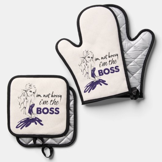 Bossy Ovenwant & Pannenlap Set (Voorkant / Achterkant)