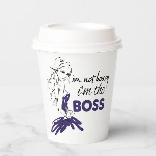 Bossy Papieren Bekers (Voorkant)