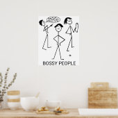 Bossy People Poster (Keuken)
