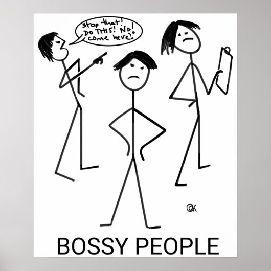 Bossy People Poster (Voorkant)