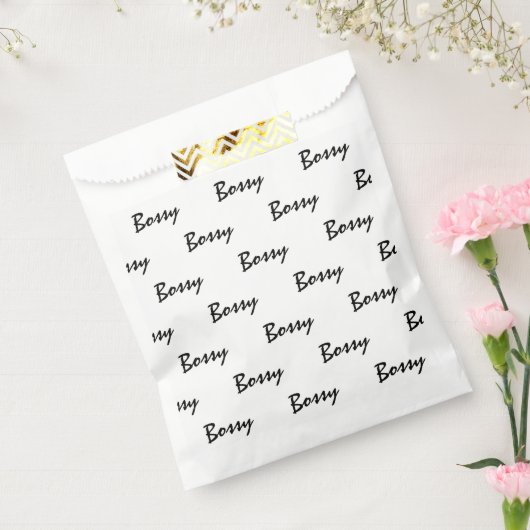 Bossy personaliseren bedankzakje (Gezegeld)