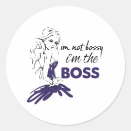 Bossy Ronde Sticker