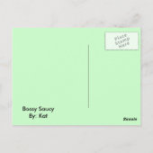 Bossy Saucy Fairy Briefkaart (Achterkant)
