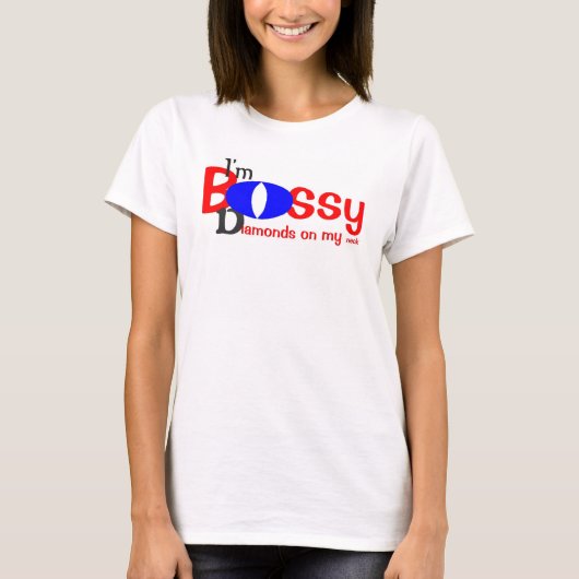 bossy t-shirt (Voorkant)
