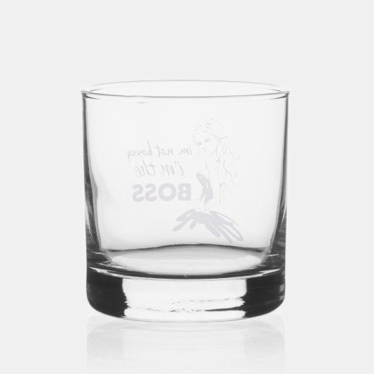 Bossy Whisky Glas (Achterkant)
