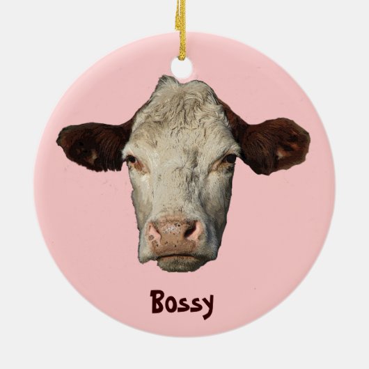 Bossy's kerst-versiering keramisch ornament (Achterkant)
