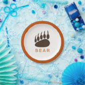 Bosthema Birthday-Bord - Beer Papieren Bordje (Feest)