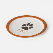 Bosthema Birthday Party Paper Borden - Fox Papieren Bordje (Gekanteld)