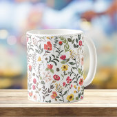 Bosthicketgebergte wilde bloemen koffiemok