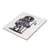 Bostie Astronaut Tegeltje (Zijkant)