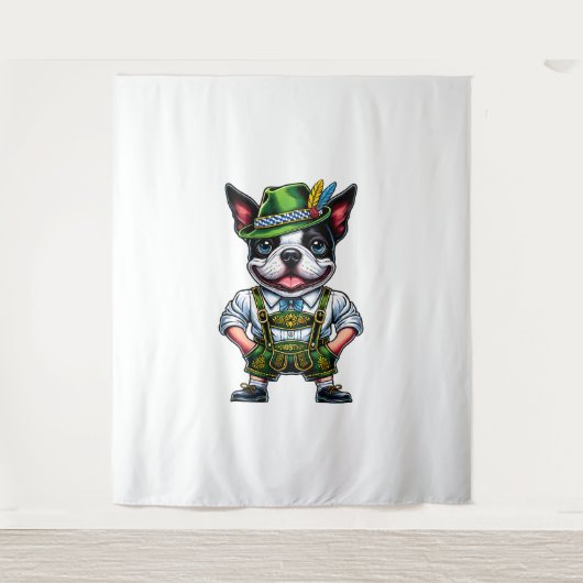 Bostie in verkleedkostuum wandkleed (Voorkant)