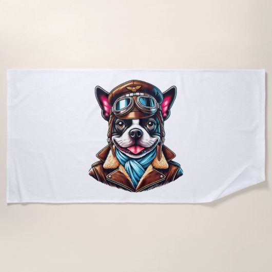 Bostie Pilot Ontwerp Strandlaken (Voorkant)