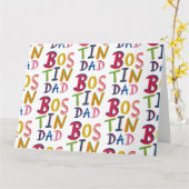 Bostin Dad Black Country Birthday of Vaderdag Kaart (Gele Bloem)