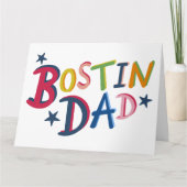 Bostin Dad Black Country Birthday of Vaderdag Kaart (Voorkant)