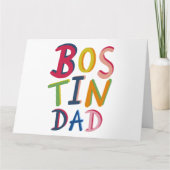 Bostin Dad Black Country Birthday of Vaderdag Kaart (Voorkant)