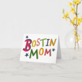 Bostin mam Black Country Birthday of Moederdag Kaart (Gele Bloem)