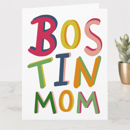 Bostin mam Black Country Birthday of Moederdag Kaart (Kleine Plant)