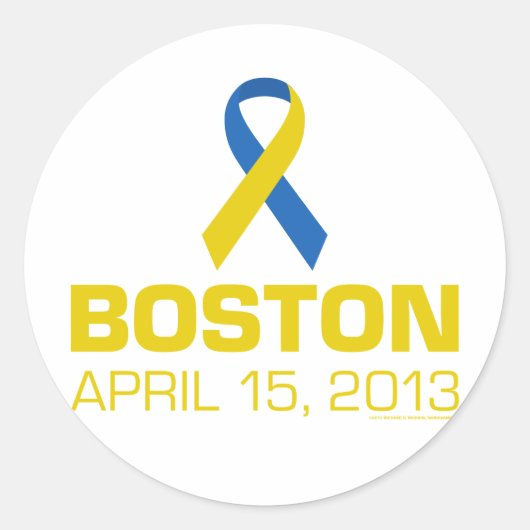 BOSTON 04/15/2013 RONDE STICKER (Voorkant)