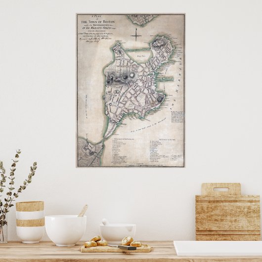 Boston 1775 poster (Keuken)