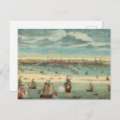 Boston 1800s Beach Sailboat Scene Briefkaart (Voorkant / Achterkant)