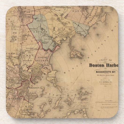 Boston 1861 drankjes onderzetter (Voorkant)