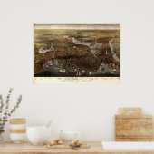 Boston - 1873 (Parsons en Atwater) BigMapBlog Poster (Keuken)