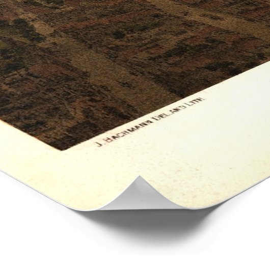 Boston 1877 Reproduction Lithograaf Poster (Hoek)