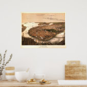 Boston 1877 Reproduction Lithograaf Poster (Keuken)