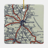 Boston 1924  kaart keramisch ornament (Achterkant)