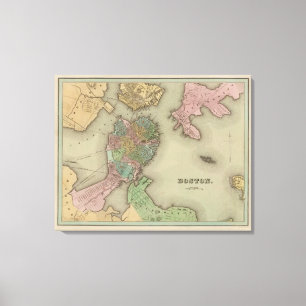 Boston 3 canvas afdruk