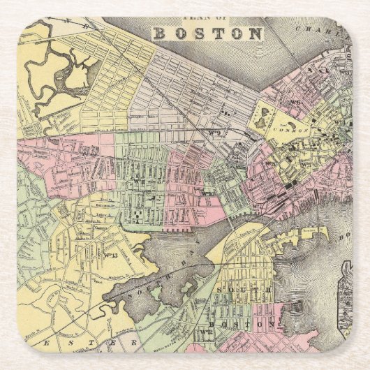 Boston 3 kartonnen onderzetters (Voorkant)