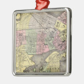 Boston 3 metalen ornament (Links)