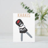 Boston Accent Car Keys Briefkaart (Staand voorkant)