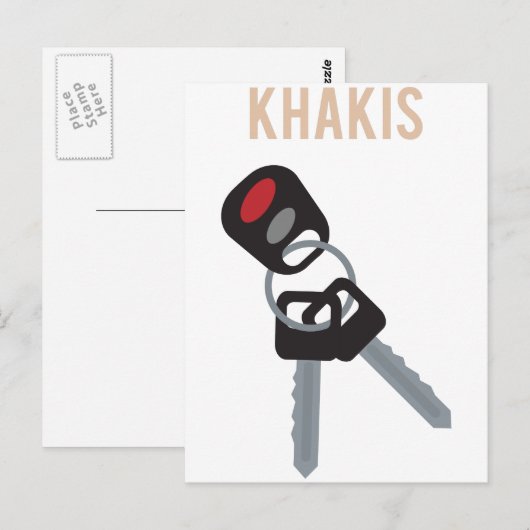 Boston Accent Car Keys Briefkaart (Voorkant / Achterkant)