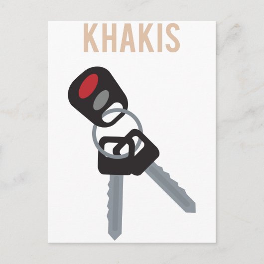 Boston Accent Car Keys Briefkaart (Voorkant)