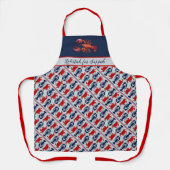 Boston Accent Lobstah voor Suppah Bib Apron Schort (Voorkant)