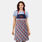 Boston Accent Lobstah voor Suppah Bib Apron Schort (Gedragen)