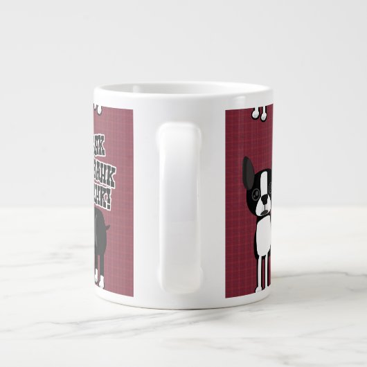 Boston Accent Terrier Pattern Grote Koffiekop (Achterkant)