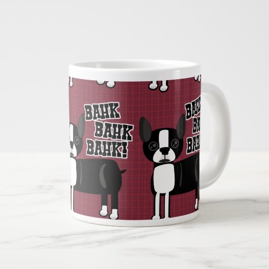 Boston Accent Terrier Pattern Grote Koffiekop (Voorkant rechts)